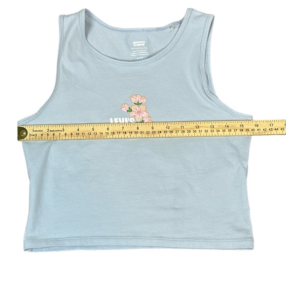 Levi’s Women’s Classic Cotton Cropped 90s Hipster Floral Print Tank Size Small - Picture 7 of 9